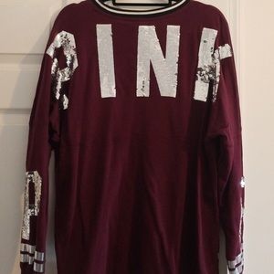 Maroon Sequin Victoria’s Secret Spirit Jersey
